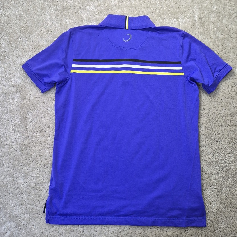 Zero Restriction Polo Shirt Mens Small Purple Tour Series Athletic Golf Stretch - Picture 8 of 8